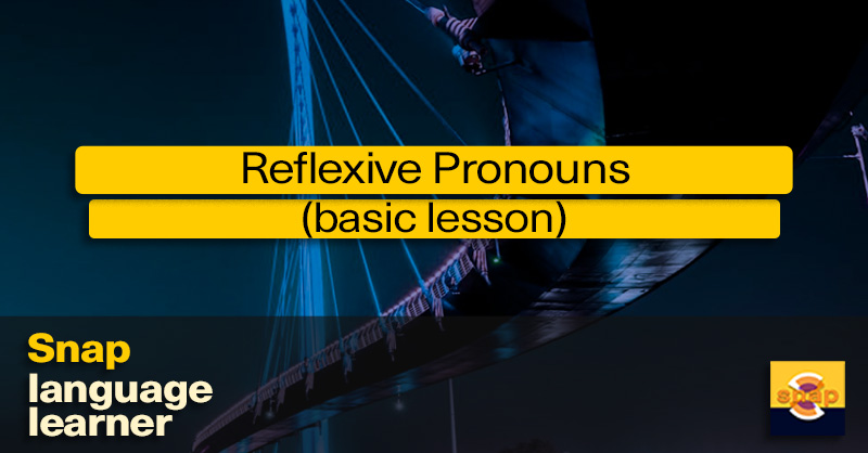 (Basic) Personal Pronouns (Reflexive Case): Snap Language™